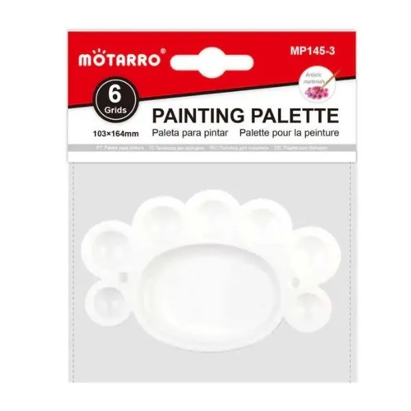 MOTARRO Painting Plate MP145-3, Durable Paint Palette for Acrylic, Oil & Watercolor – Ideal for Artists