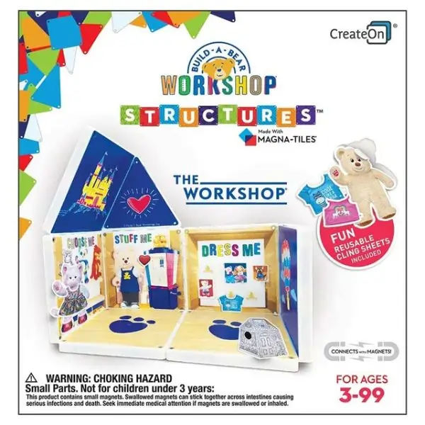 Magna-Tiles The Workshop Cub Condo, Colorful Magnetic Building Set