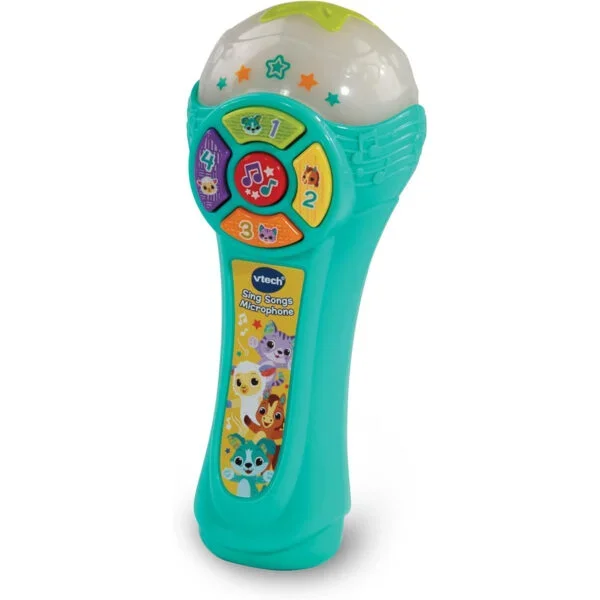 VTech Sing Songs Microphone VT80-567703 - Karaoke Toy with Lights, Songs & Sound Effects, 2 Years+