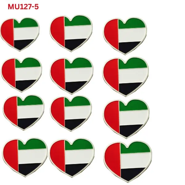 MOTARRO UAE Sticker MU127-5, Waterproof Vinyl United Arab Emirates Flag Sticker for Laptop, Bike, Car, Wall