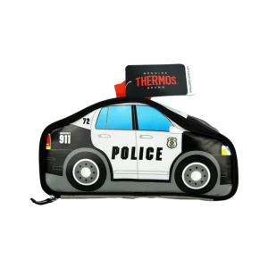 Thermos Police Car Kids Lunch Bag - Insulated, PVC Free, 12.7x31.1x15.9cm for 5 Years+