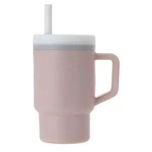 Infantino My 1st Tumbler, Silicone Straw Cup with Leak-Resistant Valve & Handle, Toddler-Friendly Design, 6 Months+, 266 mL, 10.2 x 16 cm, Pirouette - 266 mL