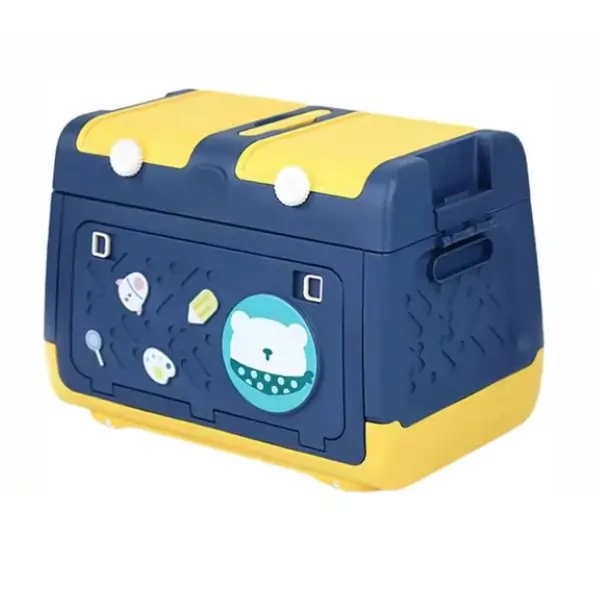 AL ARQAM Toy Storage Box with Wheels – Large Kids Organizer for Toys, Playroom, Bedroom, and Easy Rolling Cleanup