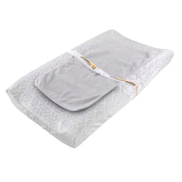 Summer by Ingenuity Baby Changing Essentials Kit – Waterproof and Non-Toxic Diaper Changing Set for Infants 0–24 Months, Includes Pad Cover & Liner – White