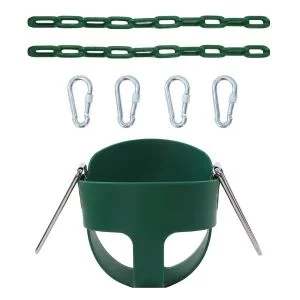 AL ARQAM Baby Swing Seat - Baby Toddler For Kids Activities Seat Complete Set - Green