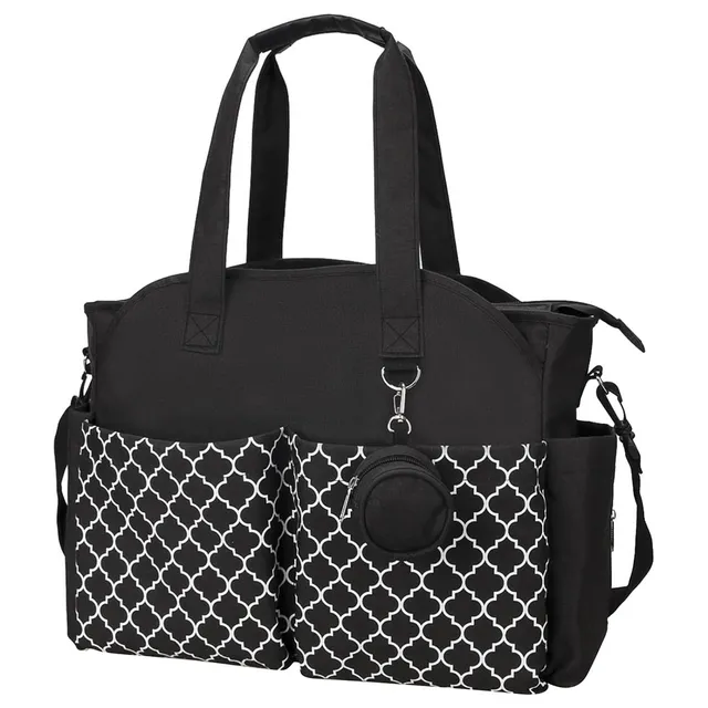 Little Story - Black Signature Diaper Bag
