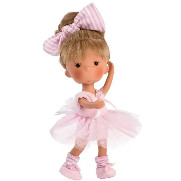 Llorens Miss Minis Bailarina Handmade Doll 26cm Soft-Body Ballet Doll | Realistic Mini Doll for Kids Ages 3+