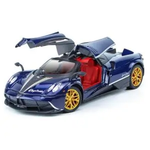 AL ARQAM 1/32 Diecast Model Car Collectible Pull Back with Light and Sound Toy For Kids - Assorted