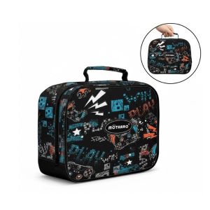 MOTARRO Lunch Bag for Boys and Girls MX038-2 Adjustable Shoulder Strap for School Work and Travel