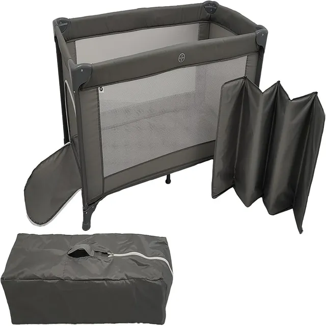 Foldable Playpen For Toddlers -Grey