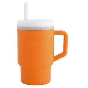 Infantino My 1st Tumbler, Leak-Resistant, Encourages Hydration, Easy Grip Handle, 24 Months+, Creamsicle - 266mL