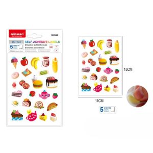 MOTARRO Self-Adhesive Food Labels MU044 – Waterproof & Writable Pantry Stickers for Jars, Meal Prep, Storage, Freezer & Containers