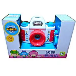 AL ARQAM Toy Camera for Kids with Red & Green LED Flash, Educational Pretend Play Photography Toy for Toddlers, Learning Camera Gift for Boys & Girls