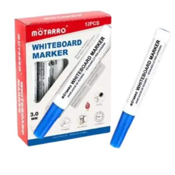 MOTARRO MC036-12 White Board Marker, Low Odor Dry Erase Marker for Office, School & Home Use