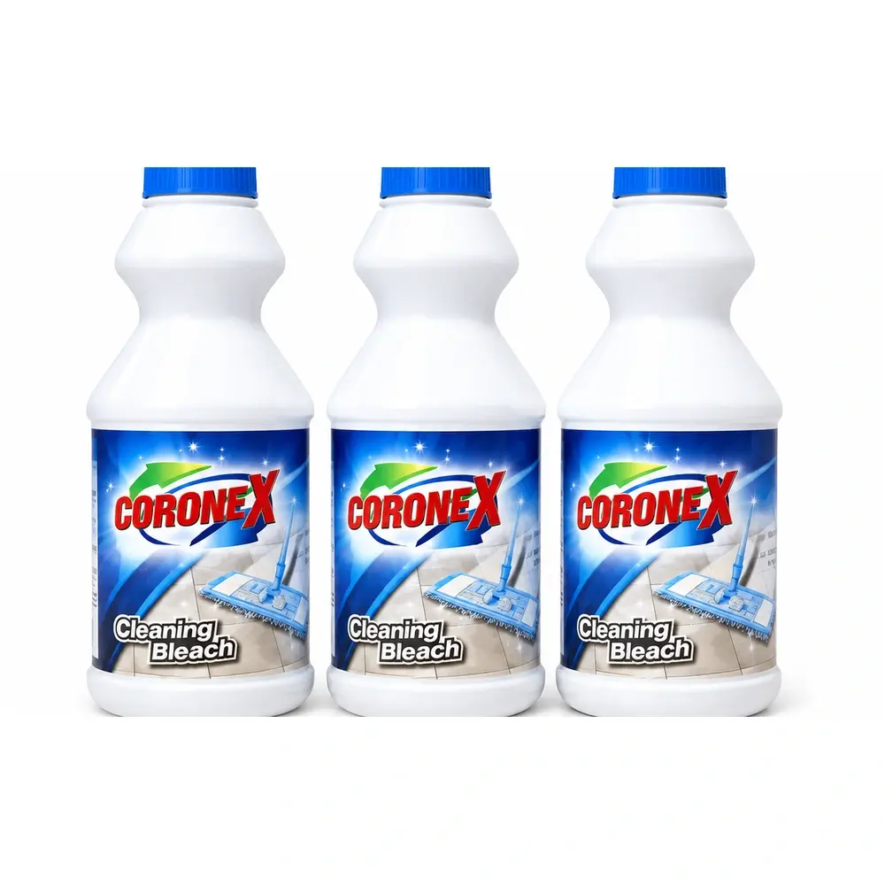 Cronex Cleaning Bleach 500ml (Pack of 3) - Multi-Purpose Disinfectant for Home & Kitchen, Powerful Stain Remover & Germ Killer