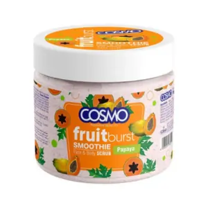 Cosmo Natural Fruit Burst Smoothie Face & Body Scrub Papaya 500ML (24PCS/CTN)