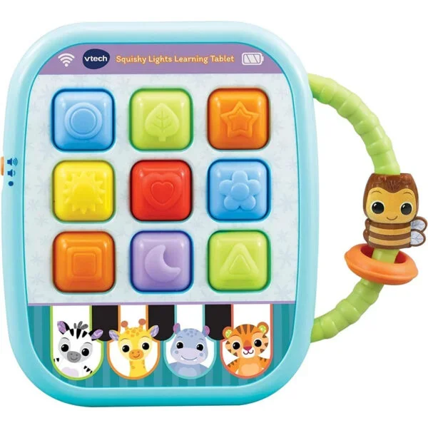 VTech Squishy Lights Learning Tablet VT80-540403 - Soft Interactive Tablet with Touch Pads, Letters & Sounds, 6-36 Months