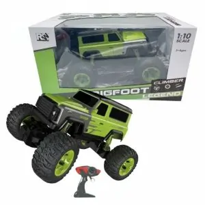 RW 1:10 Scale 2.4G Big Foot Monster RC Car - High-Speed Off-Road Truck, Realistic Design for Ages 8+, Green