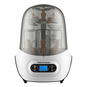 Baby Brezza Baby Bottle Sterilizer and Dryer Machine, Electric Steam, Universal Fit, 0 Month+, 29.2 x 21.6 x 40.6 cm - White