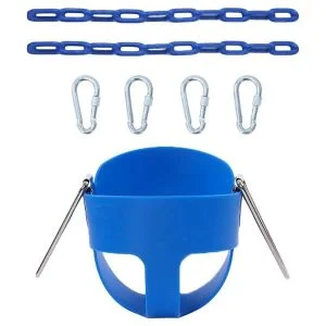 AL ARQAM Baby Swing Seat - Baby Toddler For Kids Activities Seat Complete Set - Blue