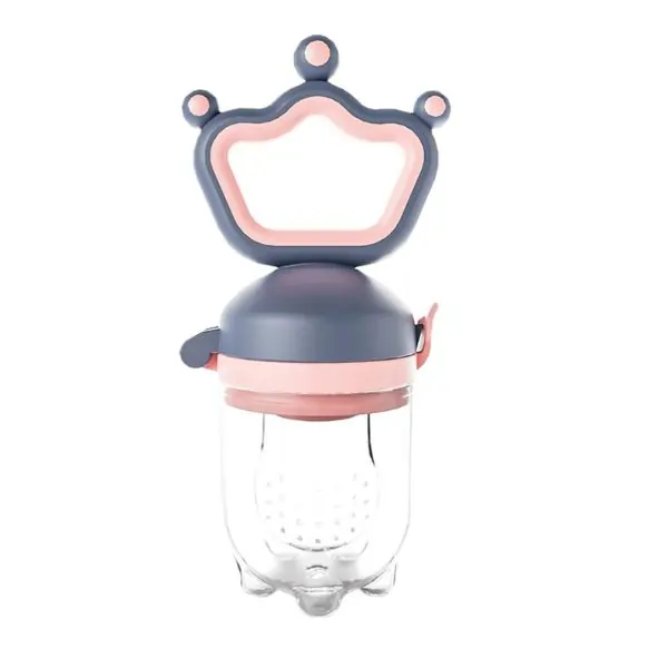 Hercules Bear Silicone Pacifier & Fresh Fruit Feeder for Infants, BPA-Free Baby Food Feeder for Fruits & Vegetables, Teething Soother