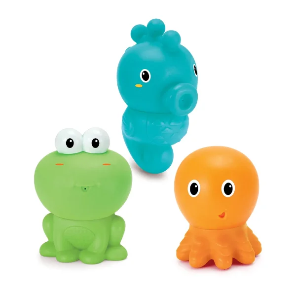 Infantino Easy Clean Bath Squirters - 3 Pieces