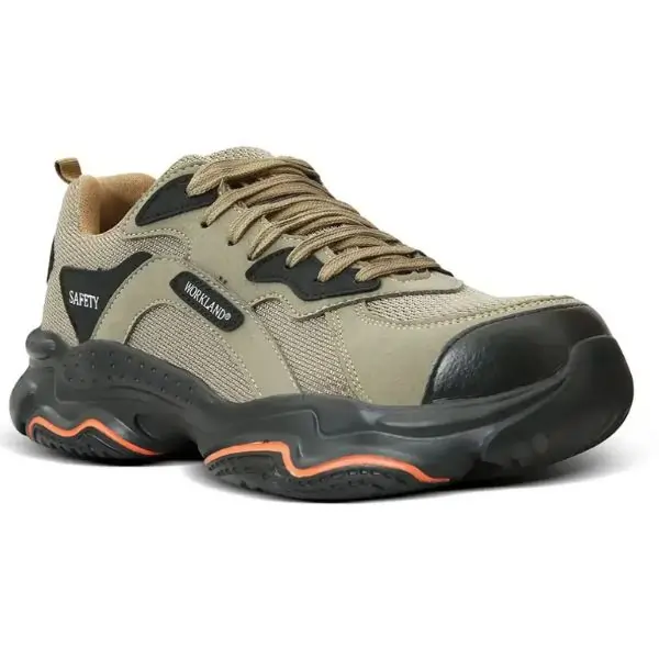 Workland SBP Low Ankle Protective Shoes Industrial Factory Warehouse Work Footwear Beige