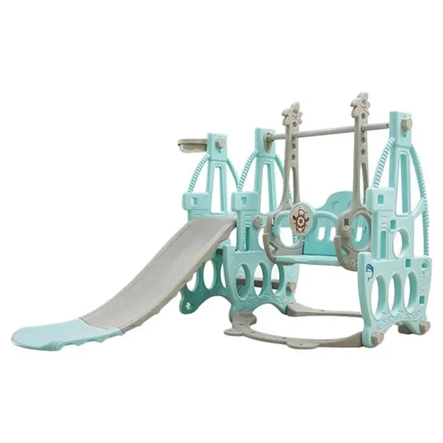 Little Story - Green 3-in-1 Swing With Slide