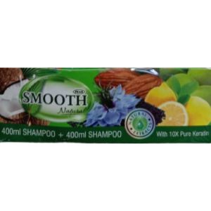 Smooth Almond & Honey Shampoo – Nourishing Moisture Shampoo for Dry & Damaged Hair, Sulfate-Free Formula 400ml x 2 (24ST/CTN)