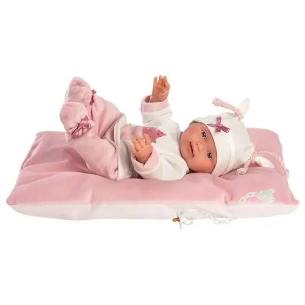 Llorens Baby ‘Say Boo Boo!’ Doll with Cushion – 26 cm Lifelike Collectible Baby Doll for Girls, Gift & Play Ages 3+
