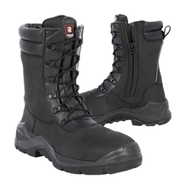 ZECCHIN Victor Rigger Boots for Men, Lace-Up Safety Work Boots with Side Zipper