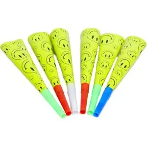 Italo Happy Birthday Party Horn Blowers for Birthday Decoration