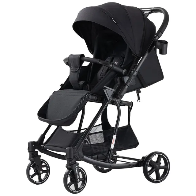 Teknum -Black 2-in-1 Glide Reversible Rocker Baby Stroller