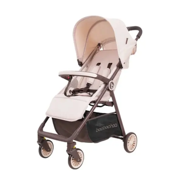 Baobaohao A2 Lightweight Baby Stroller, Foldable Travel Pram with Reclining Seat & Smooth Wheels for Infants and Toddlers – Brown
