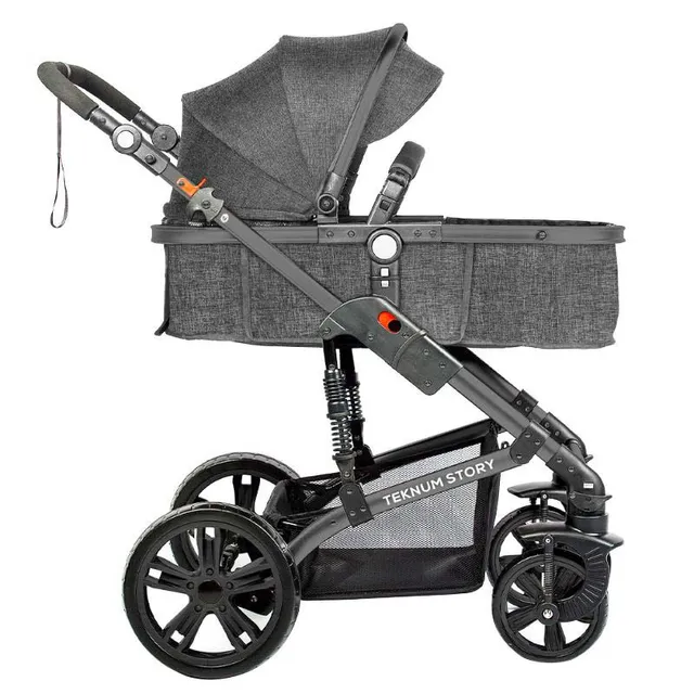 Teknum - Grey 3-in-1 Pram Stroller
