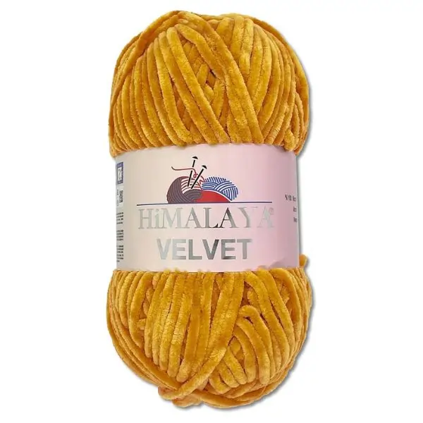 Himalaya Velvet Yarn – Chenille Knitting & Crochet Yarn, 100g Soft Fluffy Polyester for Baby Blankets & Amigurumi (90030)