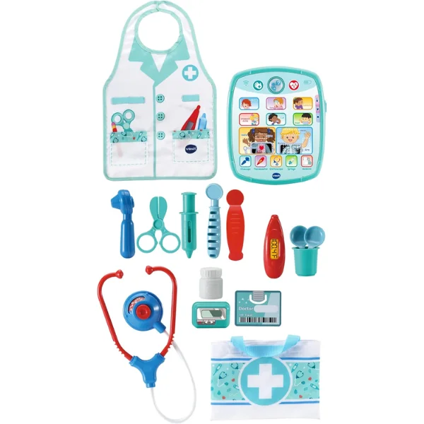 VTech Smart Medical Kit VT80-552103 - Interactive Doctor Play Set with Tablet, Tools & Costume, 3-5 Years