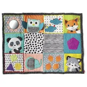 Infantino Fold & Go Giant Discovery Mat - Easy Storage, Multicolour, 0M+, L 167.5 x B 127cm Playmat