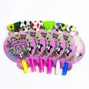 Italo Birthday Party Blower Whistle Blowout – Pack of 6 Fun Party Favors for Kids & Celebrations