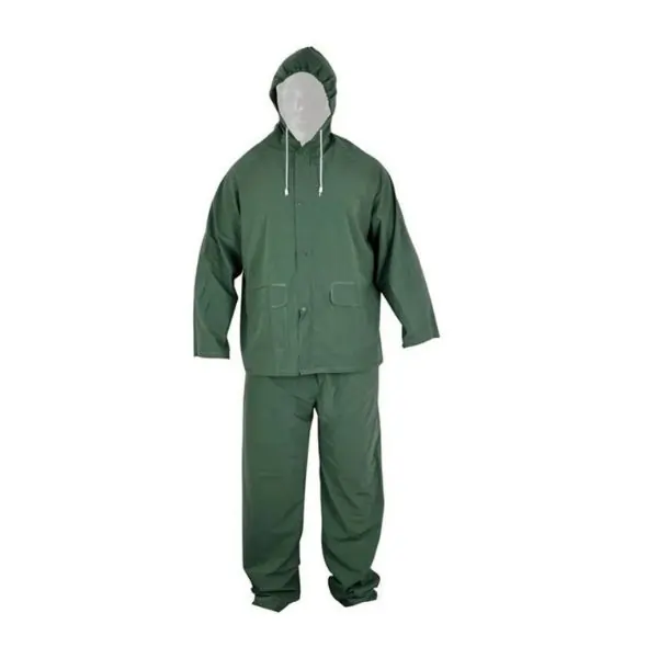 AL ARQAM PVC Polyester Rain Suit, Waterproof Rainwear Set for Men, Heavy Duty Rain Jacket & Pants for Outdoor Work