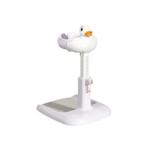 AL ARQAM Baby Shower Stand Support – Adjustable Baby Bath Helper with Anti-Slip Base & Huggable Duck Bath Seat for Infants & Toddlers
