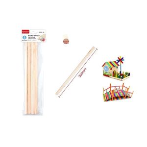 MOTARRO Round Wooden Sticks ME020-120 – Craft Dowels for DIY, Woodworking, and Model Building