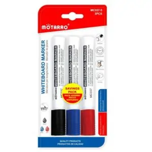 MOTARRO White Board Marker Set (MC037-5) – Smooth Writing, Bold Ink, Low Odor Dry Erase Markers for Office, School & Home Use