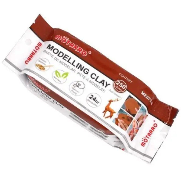 MOTARRO Modelling Clay White ME073-2, Soft Non-Toxic Clay for Kids, DIY Art & Craft, School & Home Use