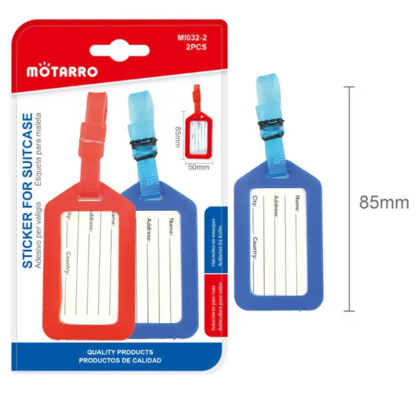 MOTARRO MI032-2 Suitcase Sticker, Waterproof Luggage Sticker for Travel Bags, Scratch-Resistant Bag Identification Label