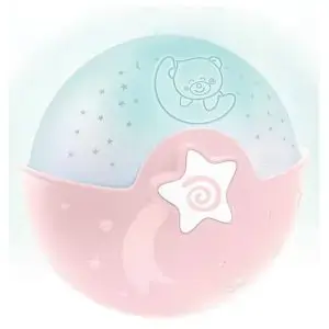 Infantino Soothing Light & Projector Pink - 0+ Months, Starry Nightlight, Melodies, Crib & Bedside Use