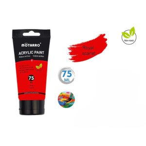 MOTARRO 75ml Acrylic Paint MP040-3 Royal Red High Pigment Fast Drying Multi Surface Application