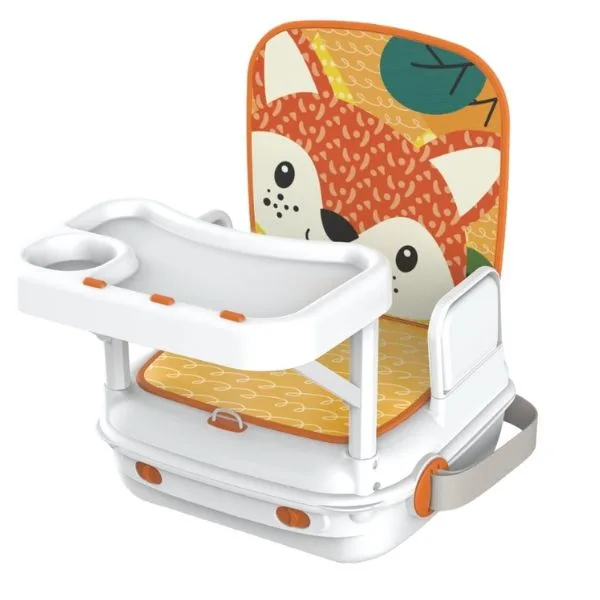 Yaya Duck Babylove Folding Booster Dining Chair – Portable Baby Feeding Seat with Safety Harness & Removable Tray