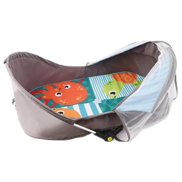 Yaya Duck Babylove Portable Baby Sleeping Basket – Foldable Newborn Travel Bed with Mosquito Net, Thickened Inner Pad & Carry Bag – Lightweight Bassinet for Indoor/Outdoor Use – Ages 0m+