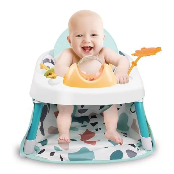 Yaya Duck Babylove 2-in-1 Multifunctional Baby Jumping Chair & Activity Center – 360° Rotating Seat, 5-Level Adjustable Height, Interactive Toys & Music – Supportive Bouncer for Infants 6 Months+